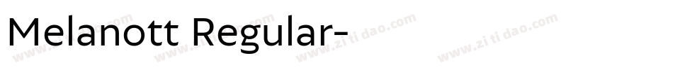 Melanott Regular字体转换